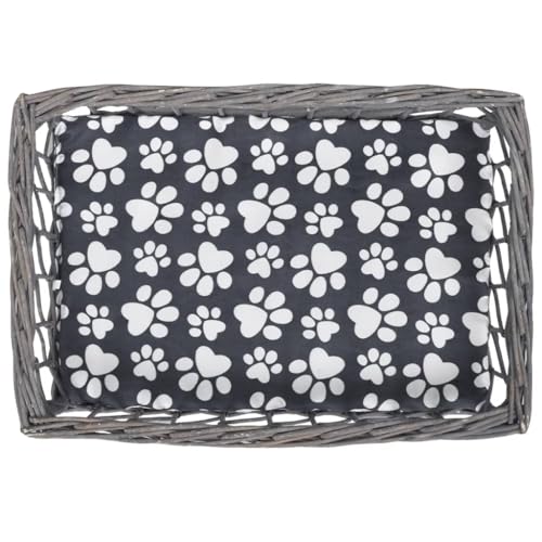 Ordellia Maison pour Chat en Saule avec Coussin Moelleux pou