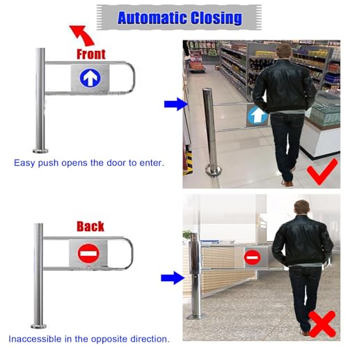 Acier inoxydable - Accès à sens unique pour une entrée sécur