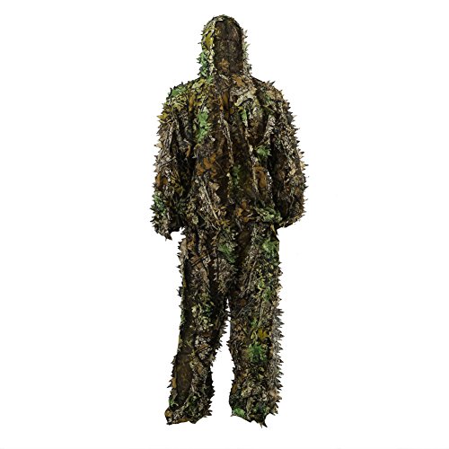 Zicac Camouflage 3D Ghillie Suit Tenu De Chasse Affût Milita