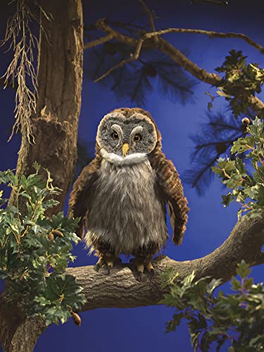 Folkmanis Eule mit «Huhu - Effekt« / Hooting Owl 3135 Marion
