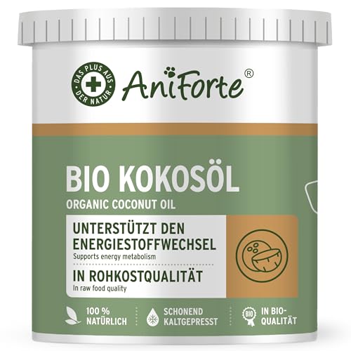 AniForte Huile de Coco Biologique 1 L pour Chiens & Chats - 