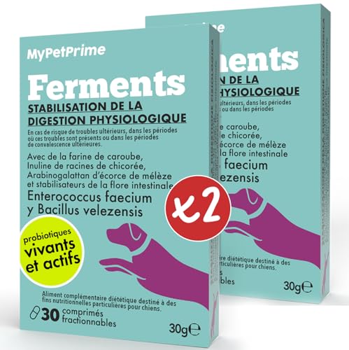 MyPetPrime Ferments Lactiques Chien 6,5M UFC - 60 CPR Probio