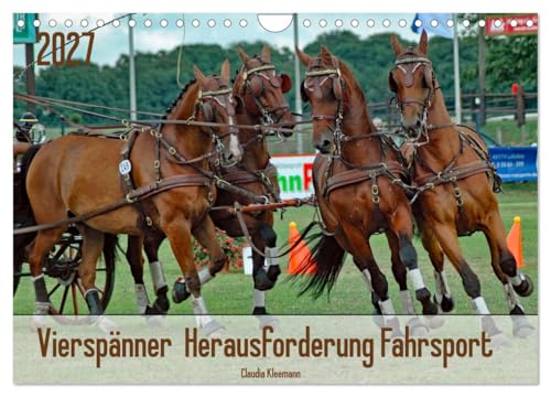 Calendrier 2027 · Défi dattelage à quatre chevaux