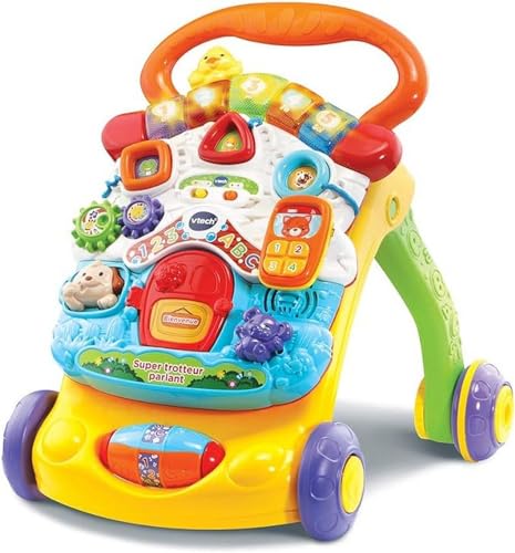 VTech - Super Trotteur Parlant Bébé Pliable Orange, Tableau 