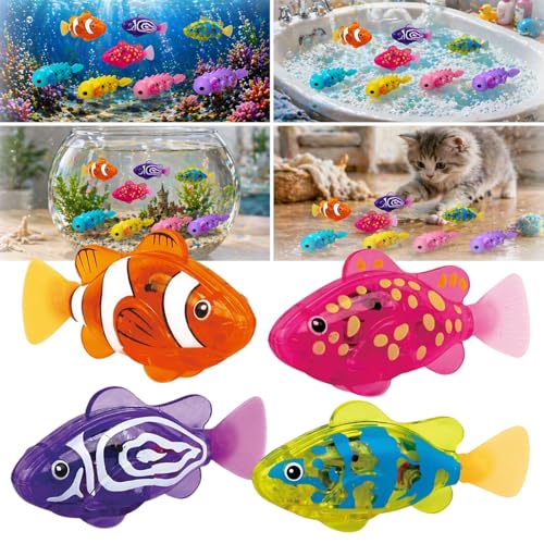 Jouet Poisson Clown Nageur, Magique Lumineux Poissons-robots