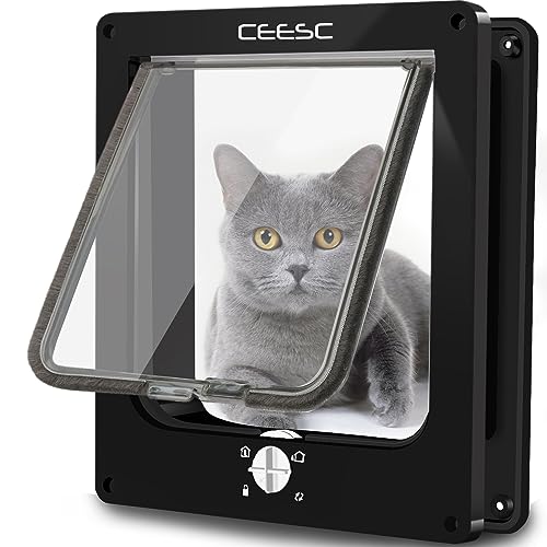 CEESC Chatière pour Chat, porte pour animaux de compagnie ma
