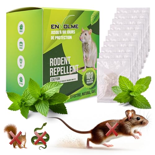 ENVOLME - Anti Souris - Menthe Poivrée Repulsif - Répulsif S