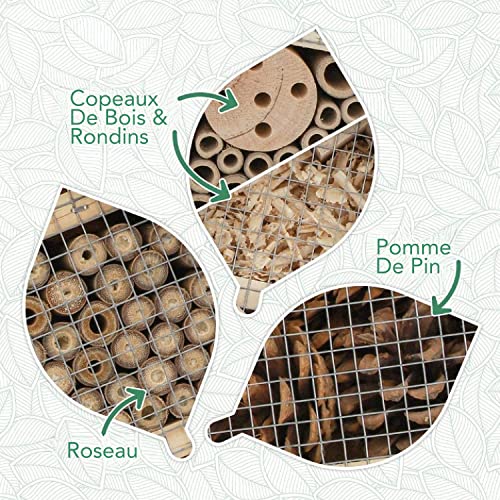 Wildlife Friend I Hôtel pour Insectes XXL Debout - 76cm & To